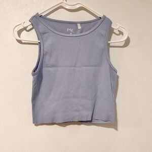 PAC Sun Eco Cropped Tank Top | Size Small | Lavender Purple